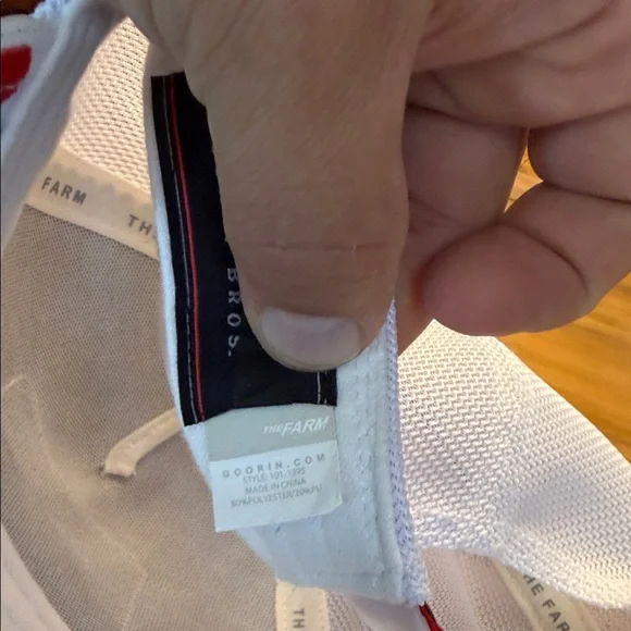 Goorin Bros.White Trucker Hat with Obvio Patch - Picture 7 of 7